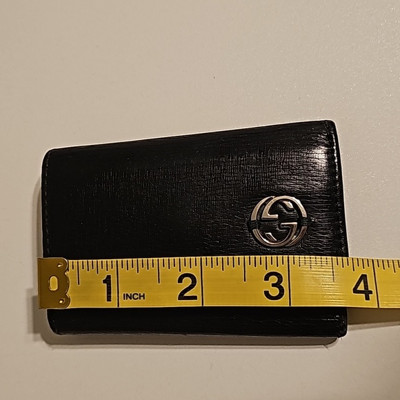 Gucci Black leather 6 key wallet/ pouch - Picture 6 of 12